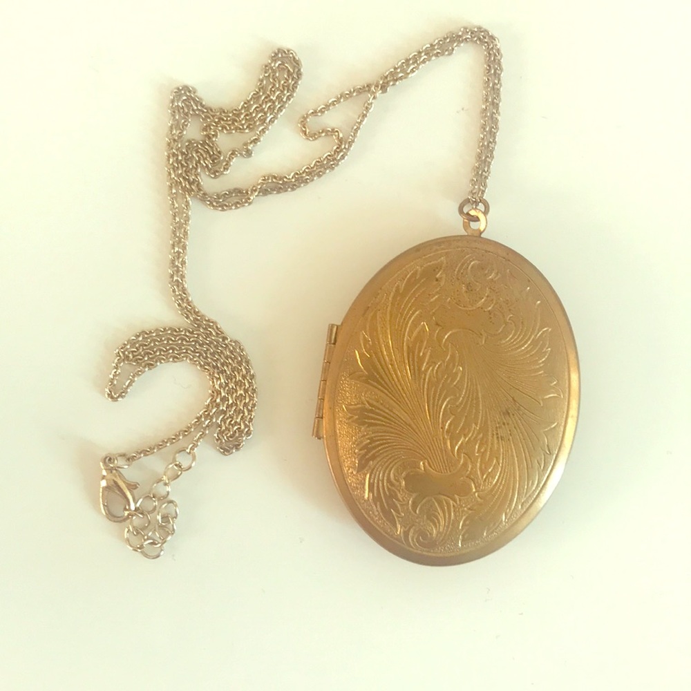 Gold costume locket